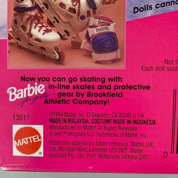 Hot Skatin' Barbie 1994 13511 Mattel - Picture 6 of 6